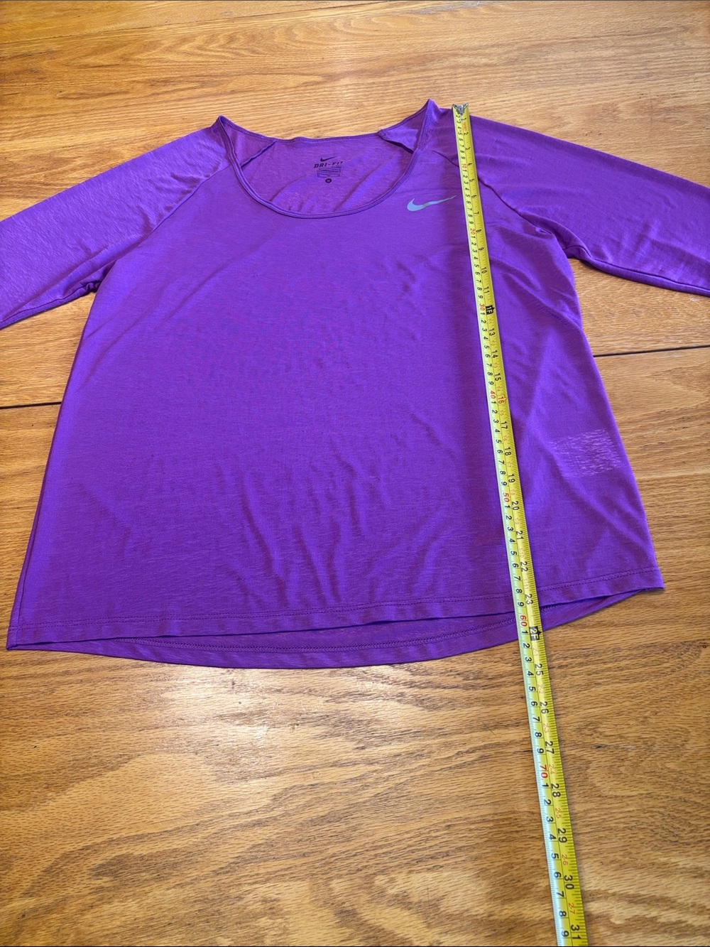 Nike Neon Yellow Sports Bra with Black Shorts & Purple Tee . Please note sizes - Picture 6 of 12